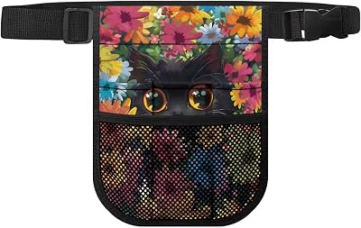 Nurse Fanny Pack, Nursing Fanny Pack for Nurses, for Nurse, RN, Doctor, Waitress Fanny Pack, Organizer Pouch,Cat and Flower-1