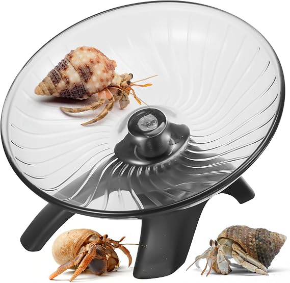 Poen Hermit Crab Wheel Toy, Silent Hamster Wheel, 4.13 x 2.95 x 3.34 Inch