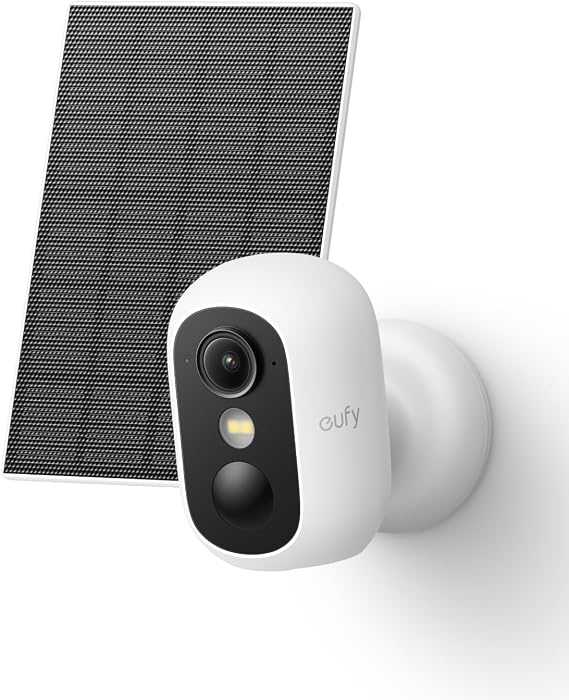 eufy Security eufyCam C35 with Solar Panel, Wireless Security Camera