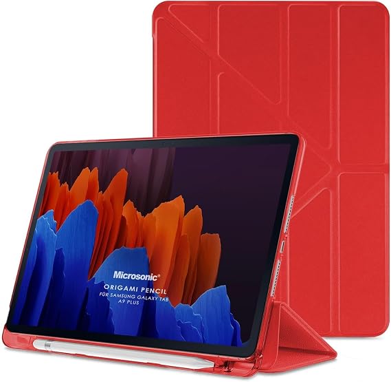Case for Microsonic Samsung Galaxy Tab S10 Lite Origami Pencil Red [Case Compatible with Galaxy Tab S10 Lite - Red]