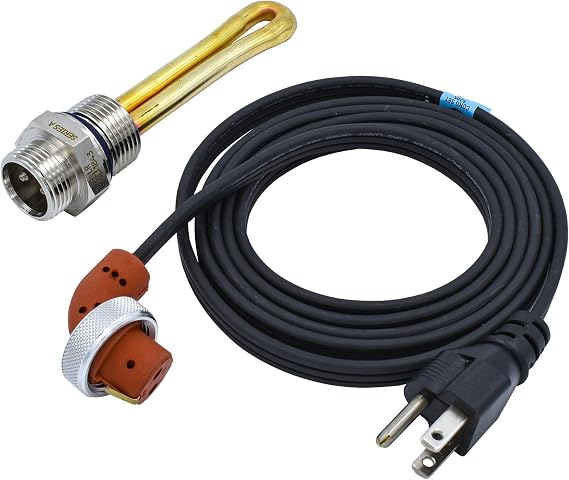 Zerostart 3500069 Engine Block Immersion Heater for Ford, Lincoln, Mercury, International/Navistar, John Deere, 27mm Thread | CSA Approved | 120 Volts | 1000 Watts