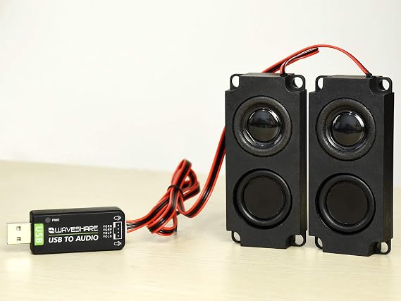 USB Sound Card with 8 5W Speaker for Raspberry Pi/Jetson Nano