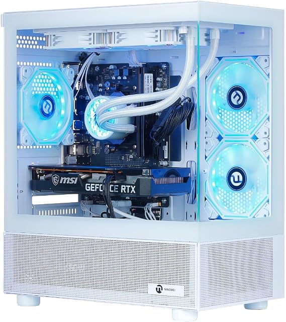 NINGMEI Prebuilt Gaming PC AMD Ryzen 7 5700X RTX 5060 8GB