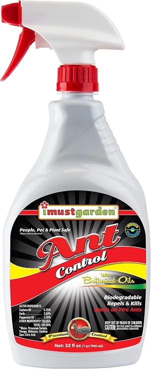 I Must Garden Ant Spray: Pet Safe - Kills & Repels - Indoor/Outdoor - 32oz