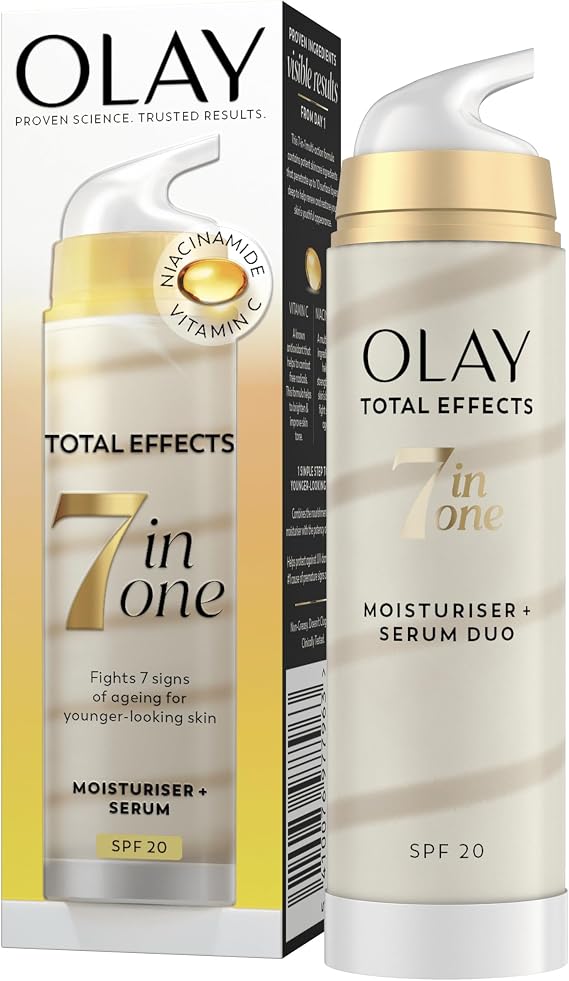 Olay Total Effects 7 in 1 Moisturiser + Serum Duo SPF20, 50ml