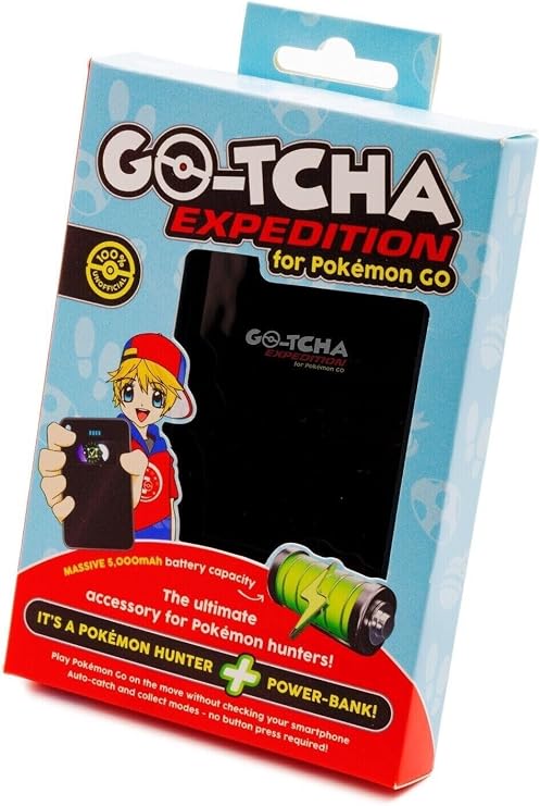 Go-tcha Expedition - Pokemon Go Gaming Accessory - Auto-catch Mode - USB-C - Compatible with Most Modern Smartphones