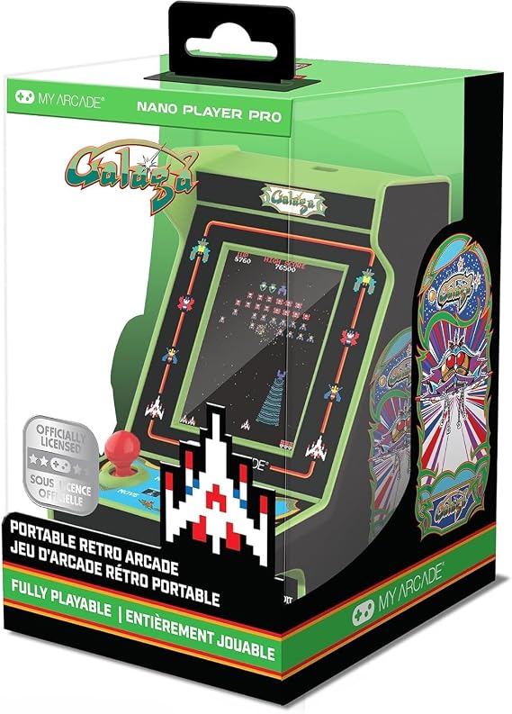 My Arcade Galaga Nano Player: 2 Games, Retro Arcade Classics
