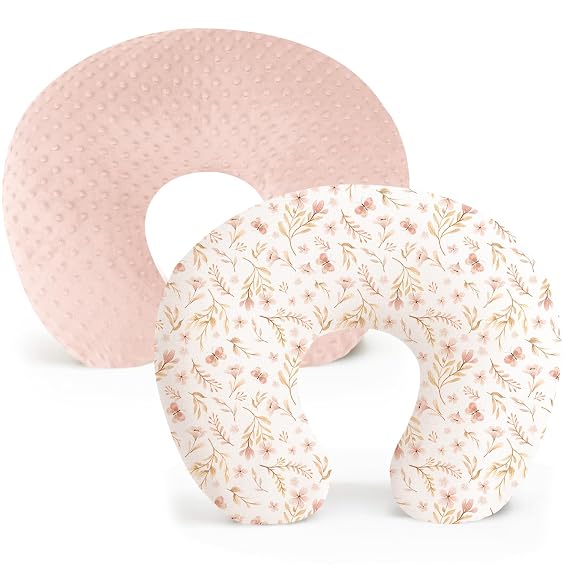 Konssy 2 Pack Nursing Pillow Covers, Soft Covers for Breastfeeding Pillows