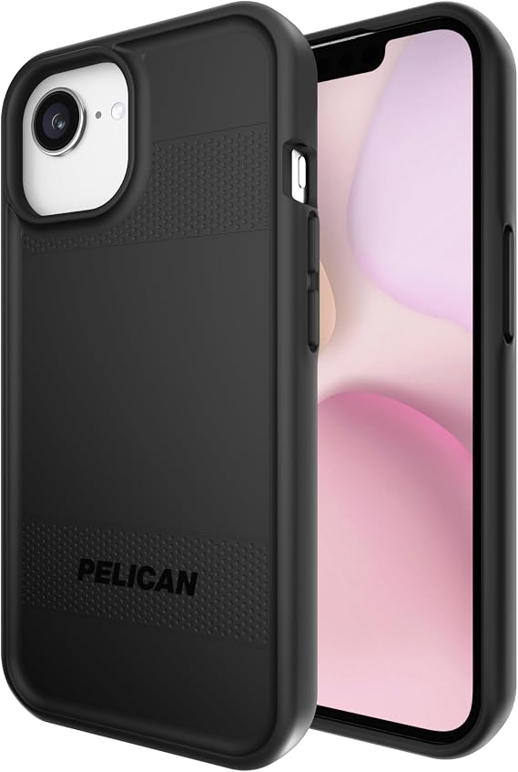 Pelican Protector iPhone 16e/15/14/13 Case -Rugged MagSafe Phone Case-Black | Magnetic Phone Case w/16ft Military-Grade Drop Protection - Anti-Scratch, Heavy Duty Phone Cover for iPhone 16e/15/14/13