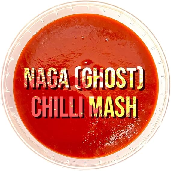 Naga Bhut Jolokia (Ghost Pepper) Chilli Mash - 200ml (Highly Concentrated)