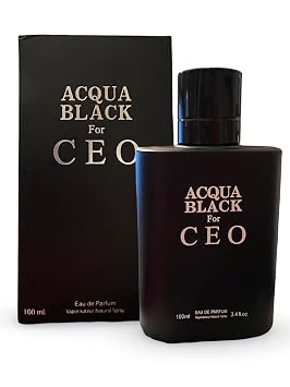 Secret Plus Acqua Black for CEO Eau de Parfum for Men, 3.4 fl oz Spray, Aquatic, Aromatic, Woody, Spicy Scent
