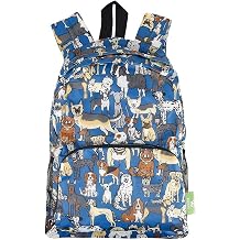 ECO CHIC Lightweight Foldable Water Resistant Mini Backpack Folds Into Pouch for Storage
