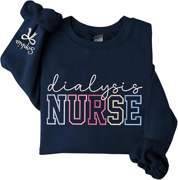 UrbanNEST Personalized Embroidered Nurse Sweatshirt - Custom Name & Specialty, Nursing Gift For Graduation Appreciation