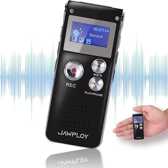 64GB Digital Voice Recorder for Lectures Meetings Voice Activated Recording Device with Playback, Portable Audio Recorder Small Tape Recorder Dictaphone, Interviews, USB, MP3, Password