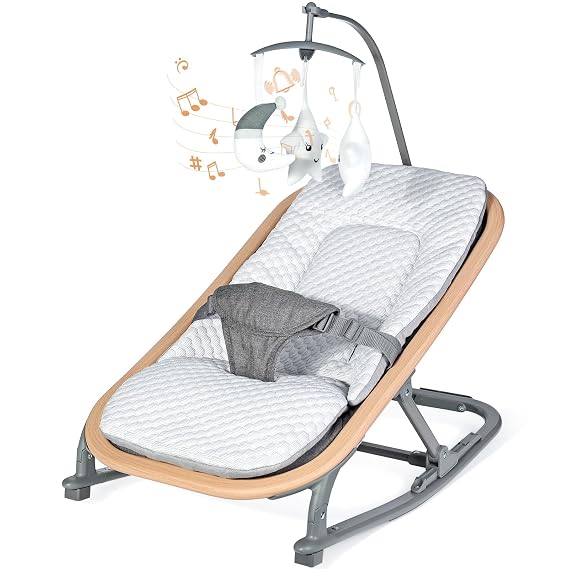 Orzbow Baby Bouncer, Portable Infant Seat for 0-12 Months