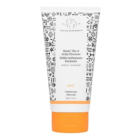 Drunk Elephant Beste No. 9 Jelly Cleanser - Travel-Size Gel Face Wash - Clean Clinical Skincare - Cruelty-Free - Dermatologist-Tested - Free of Essential Oils, Silicones, and Fragrance