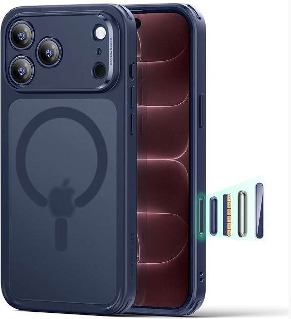 ESR Classic Hybrid for iPhone 18 Pro Max/17 Pro Max Case, Frosted Blue
