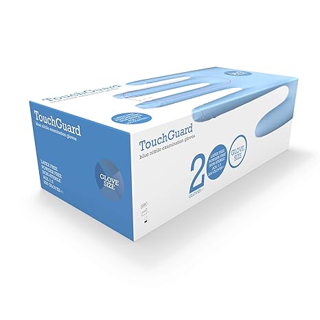 Blue Nitrile Disposable Gloves, Latex & Powder-Free, Box of 200, Small
