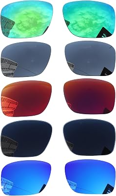 Acefrog 5 Pairs Polarized Replacement Lenses for Oakley Holbrook XL OO9417 Sunglasses, Perfectly Fit, Shatterproof, Anti-scratch, Value Pack