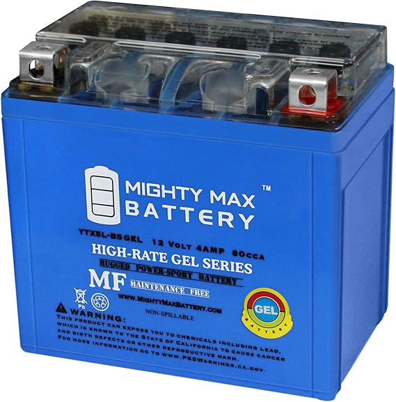 Mighty Max Battery YTX5L-BS GEL Replacement Battery for Deka YTX5L-BS