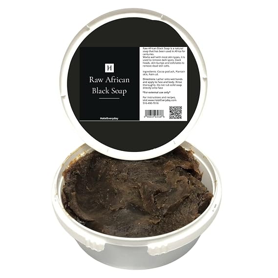 Raw African Black Soap 16 oz Paste