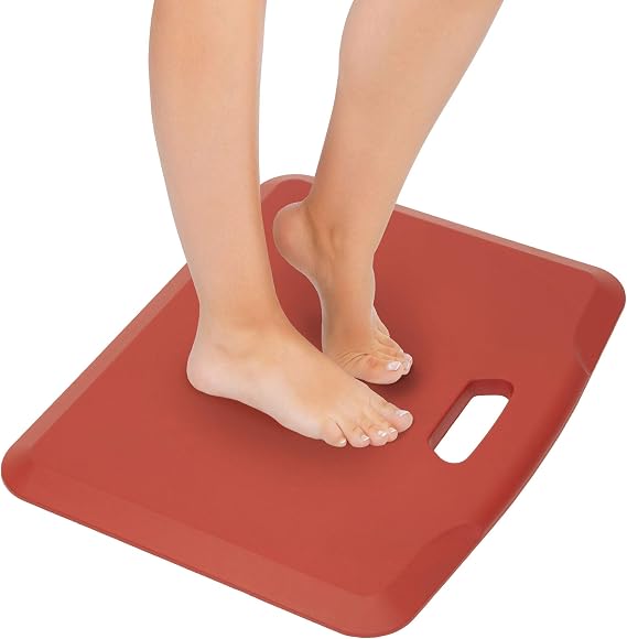 Mount-It! Standing Desk Floor Mat, 18x22, Red
