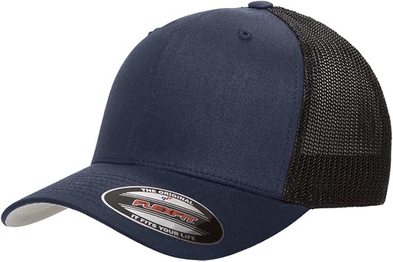 Flexfit/Yupoong 6511,6511T,6511W Trucker Mesh Hat Cap (Navy)