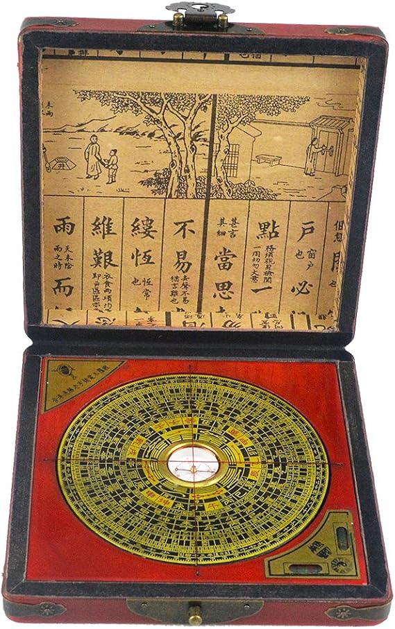 fengshuisale Chinese Feng Shui Dragon & Phoenix Compass Luo Pan Tool W Red String Bracelet