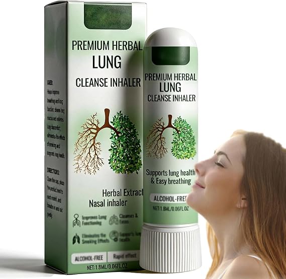 Portable Lung Cleanse Inhaler & Nasal Stick for Easy Breathing, Refreshing Respiratory Support - Essential Portable Inhaler