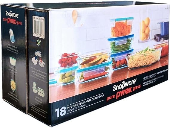 Snapware Pure Pyrex 18-piece Glass Food Storage Set