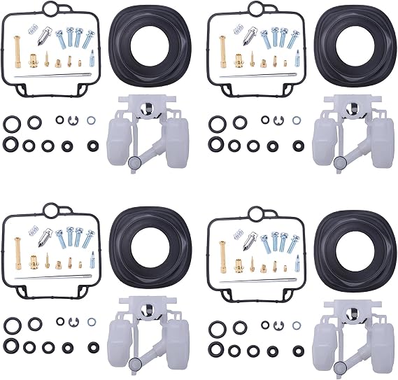 4Sets Carburetor Repair Kits for Suzuki GSF 1200 1200 S Bandit GV75A 1996-2000 1200 SA Bandit ABS GV75A 1997-2000 Carb Rebuild Kit