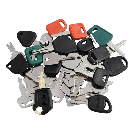 42pcs Ignition Keys AT194969 5P8500 Compatible with New Holland Excavator Compatible with Case Mini Excavator Compatible with Volvo Compatible with Daewoo