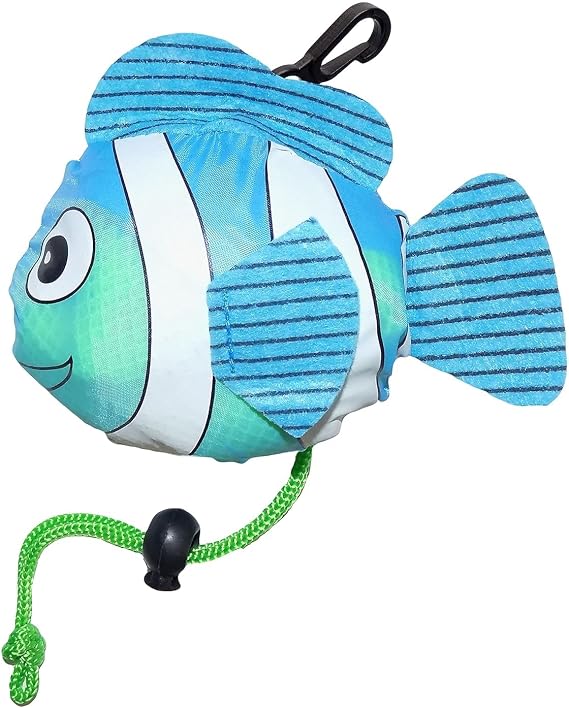 Sand Dipper Expandable Mesh Tote Bag | Cute Orange Clownfish nylon bag