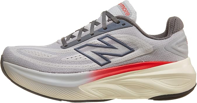 New Balance Mens Fresh Foam X More v6 Grey Matter/True Red/Castlerock 9 X-Wide