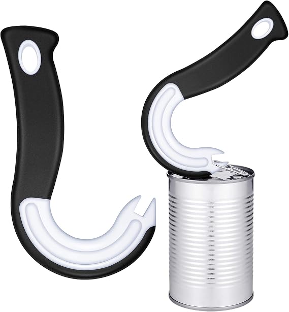 Mudder 2 Pcs Easy Open Ring Pull Can Opener Manual Tab Opener Helper