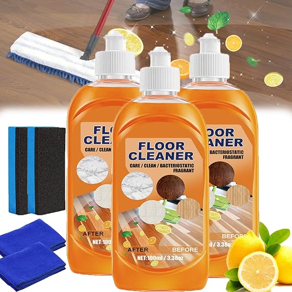 Floor Cleaner, Powerful Decontamination Floor Cleaner, Multi Effect Cleaning Without Damaging the Floor, Floor Cleaners for Tile and Wood Floors (3)