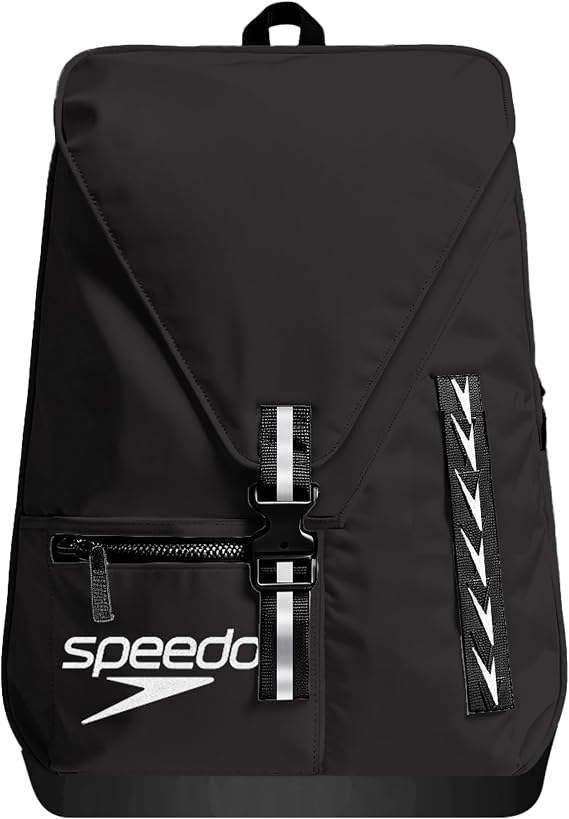 Speedo Adult Unisex 35L Team Swim Bag Backpacks, Black, One Size