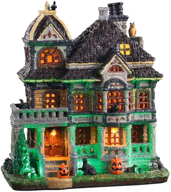 Lemax Grimsbury Haunted House Lighted Building, #05609, Polyresin