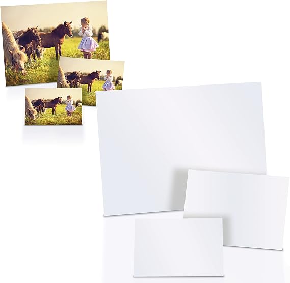 Better Office Products Glossy Photo Paper Variety Pack, 100 Total Sheets (60ct 4 x 6", 20ct 5 x 7", 20ct 8.5 x 11"), 200 gsm, Photo Quality Print Paper, 100pcs Mixed Pack