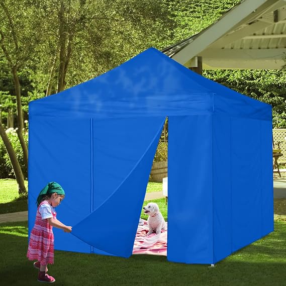 COOSHADE Instant Canopy DoorWall 8x8 Canopy SideWall, 1 Pack, Blue | Canopy SideWall for Pop up Canopy Tent, Sunwall, 1 Pack Sidewall Only, No Tent and Top