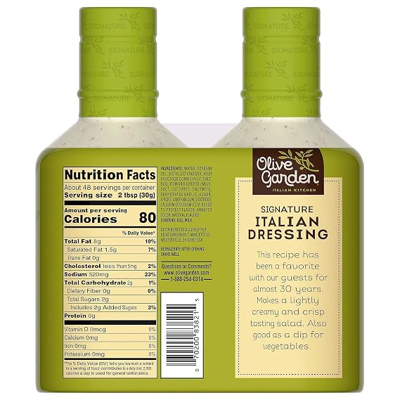 Olive Garden Signature Italian Dressing (24 Ounce bottle, 2 Count)
