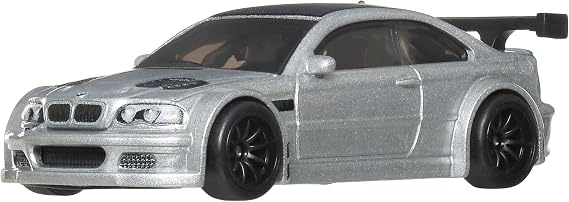 Hot Wheels Premium Boulevard BMW M3 GTR, Silver, 1:64 Scale Diecast Model, Real Riders Series, Number 142