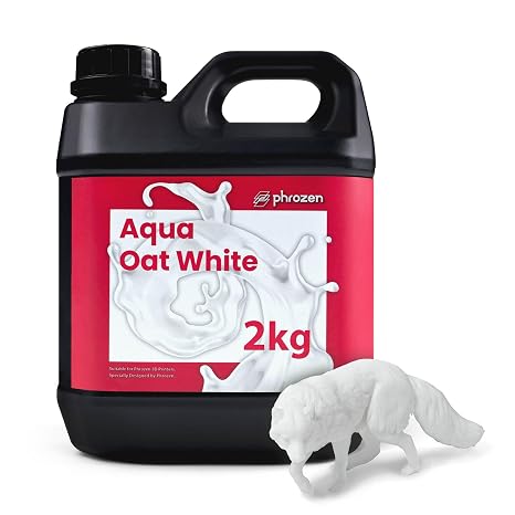 phrozen Aqua 3D Printer Resin [Oat White], 405nm DLP LCD UV-Curing Photopolymer Resin for General Modeling, Prototyping, High Precision Printing, Consumer Series (2KG)