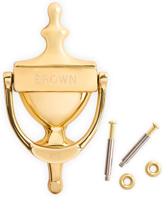 ExcelMark Door Knocker - Solid Brass Construction (Custom)