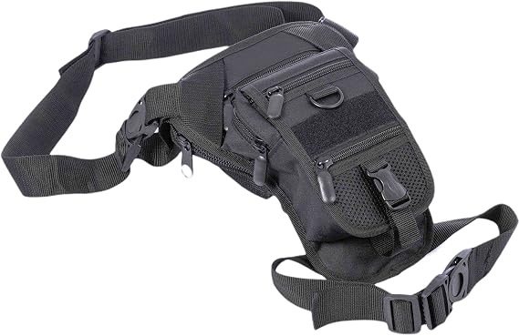 Tactical Black Special Compartment Waist and Leg Bag