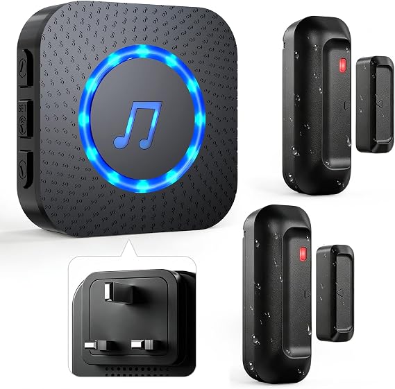 ChunHee Door Chime, Door Alarm when Opened for Home & Shop, 5 Volume