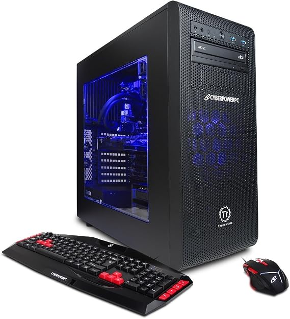 CYBERPOWERPC Gamer Supreme SLC8040A Gaming Desktop ( Intel Core i7-6700K 4.0 GHz, 16GB DDR4 RAM, 2TB HDD, Win 10 Home)