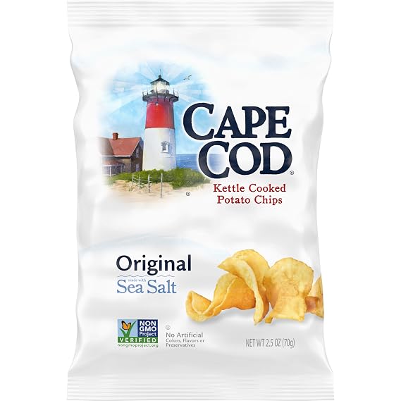 Cape Cod Potato Chips, Original Kettle Chips, 2.5 Oz