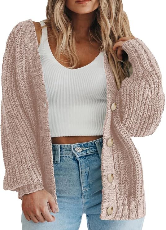 Eytino Womens Plus Size Cardigan Sweater