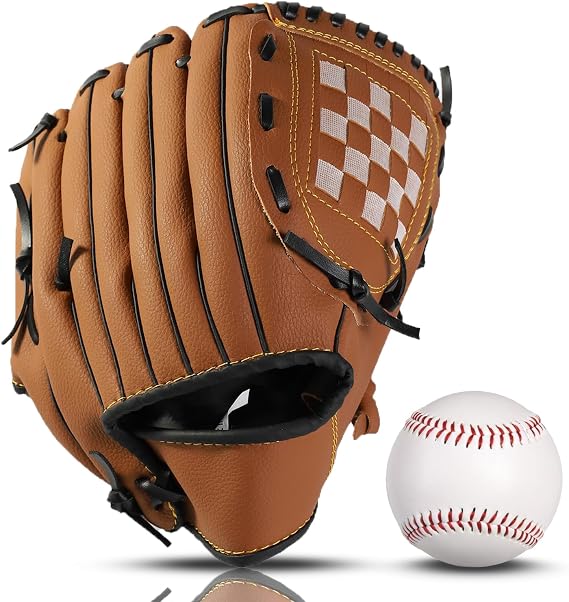 Baseball Glove with Ball for Beginner Training